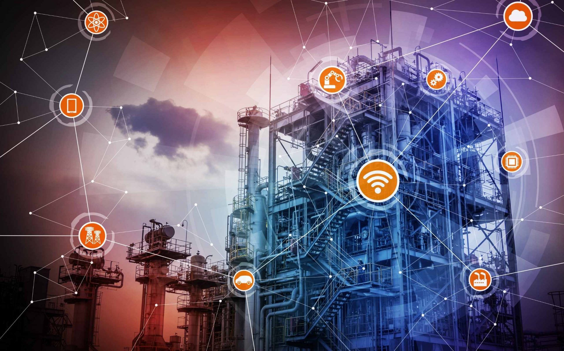 Bild, welches das Internet of Things symbolisiert